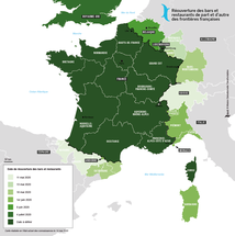 Crise sanitaire - Réouverture des bars et restaurants de part et d’autre des frontières françaises entre mai et juillet 2020